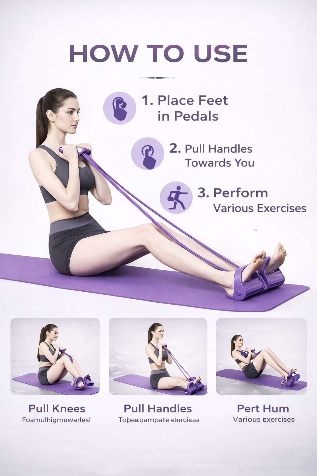 Yoga Pedal Puller Resistance Band Fitness Equipment